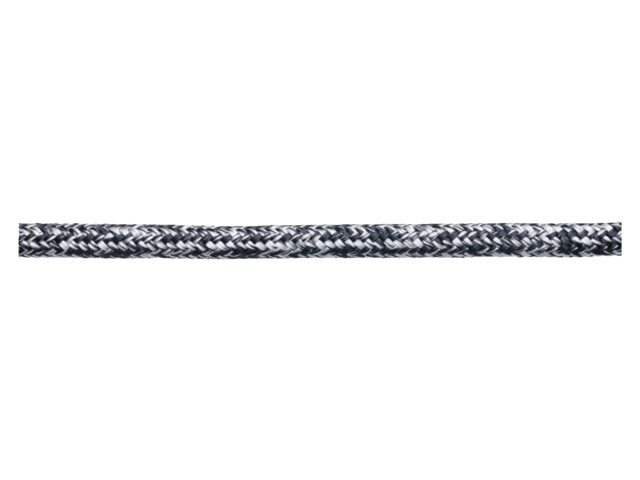 Dyneema/polyesterköysi 4mm - 50m, musta/valkoinen