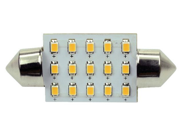 Polttimo S-LED 15, 10-30V, 37mm, 2700K