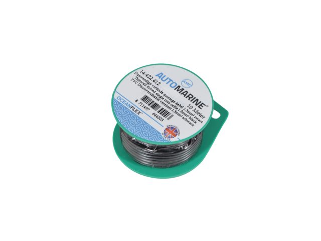 Sähkökaapeli 1.5mm² tinattu, musta, 10 m