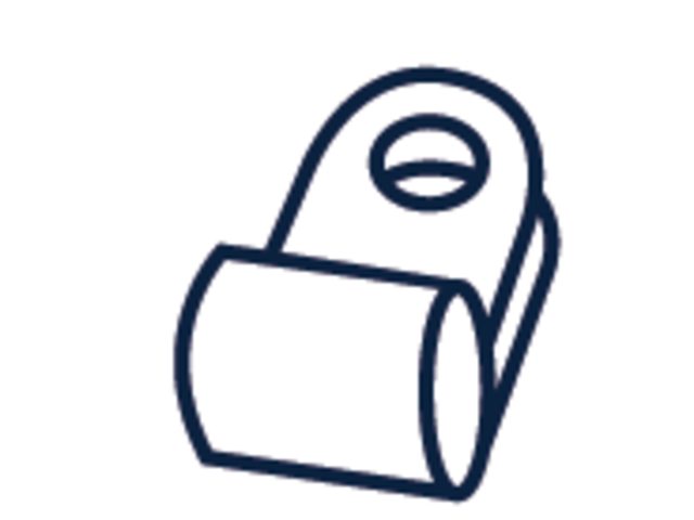 Johtokiinnike 9,5mm, Nylon (10 kpl)