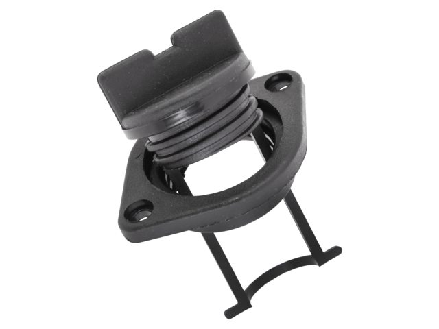 Tyhjennystulppa 1-1/4" musta, 29 mm