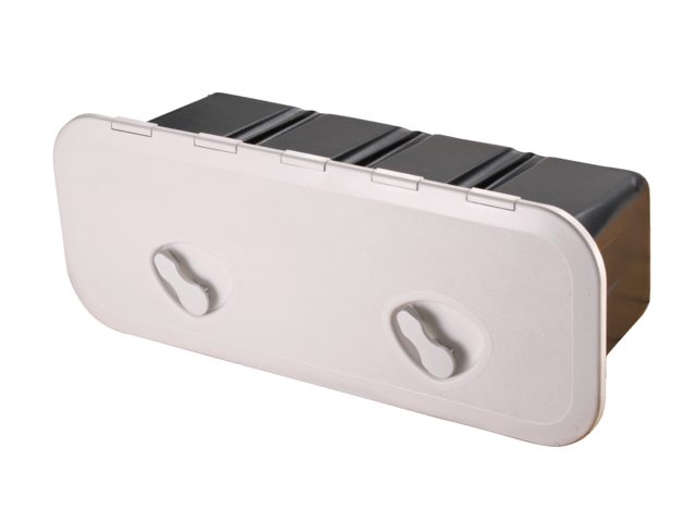 ABS Rectangular Box White RAL9003 243x607mm