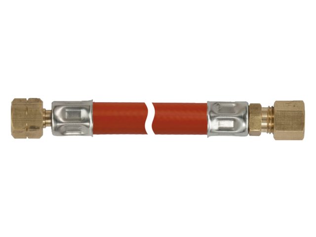 "PCK--GASHOSE 40CM ¼"" L BI X 8MM COMPR."