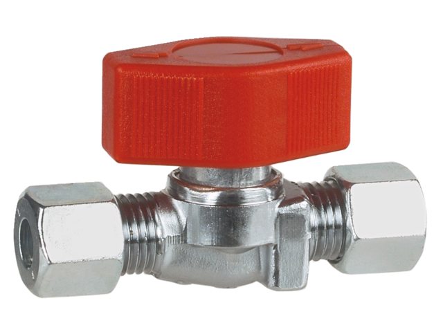 Kaasu sulkuventtiili, 8mm helmiliitos