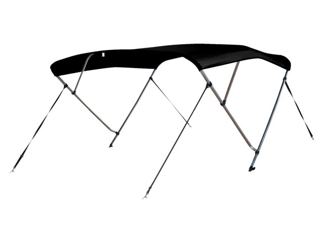 Biminitop deluxe 183x231-243x117cm, musta