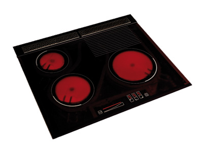 Kaasuliesi, keraaminen 3 poltinta 