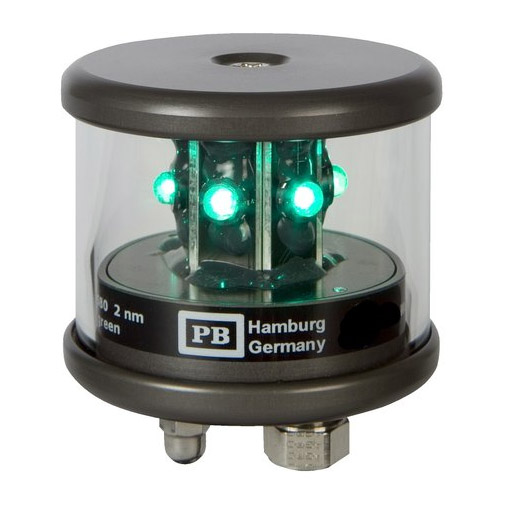 Led merkkivalo AS580 vihreä 360 ast. 9-28V, musta runko