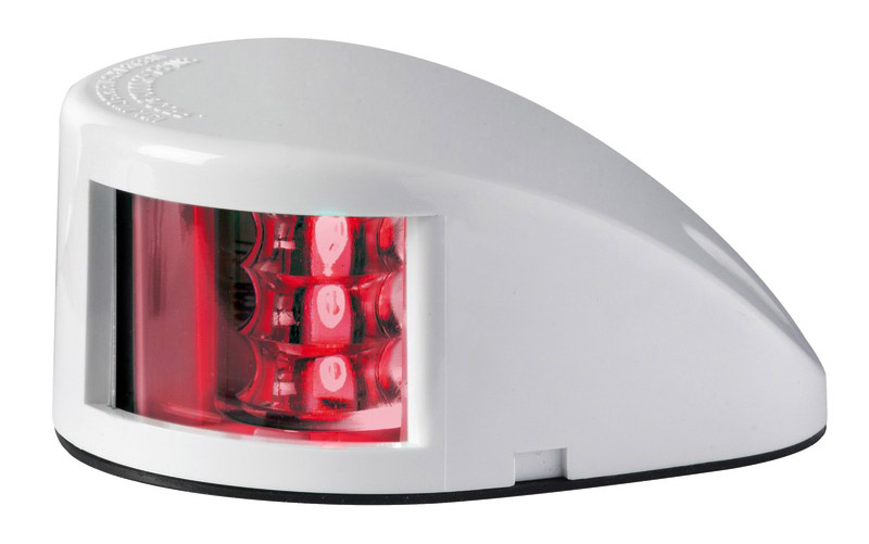 Navigointivalo LED, punainen valkoinen kuori, 2NM, 12V/0,7W