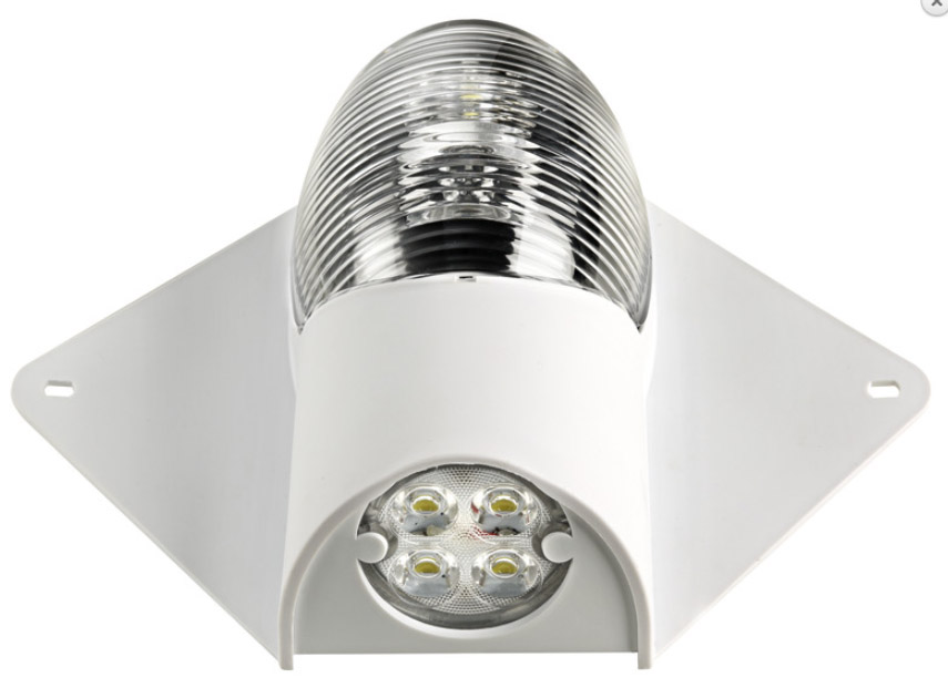 Kansivalo/mastovalo LED 12/24V, valkoinen 