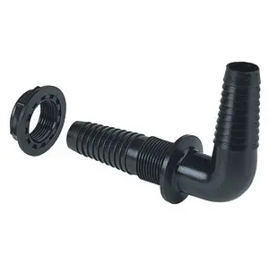 "Thermopolymer bulkhead 1/2"" x 15-17 mm" 