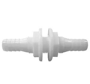 White nylon thru-hull fitting 19/20 mm 