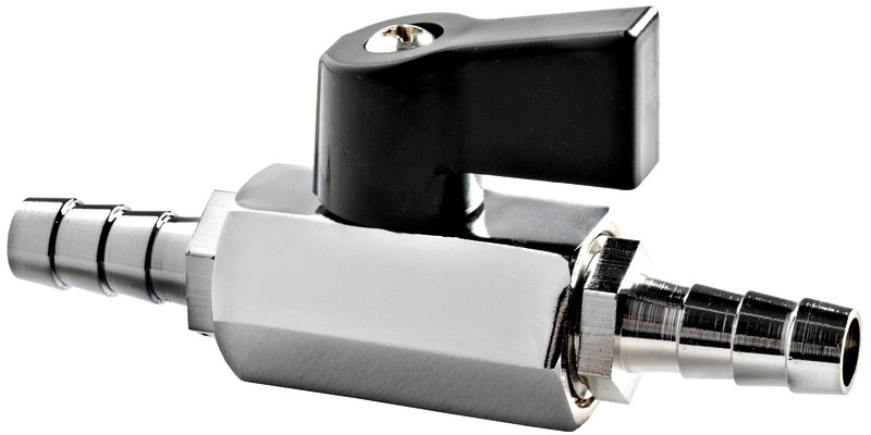 Polttoainekraana 10 mm letkukara kromattu messinki