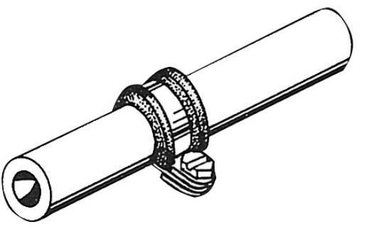 Kiinnike kumipäällystetty RST, 20mm 