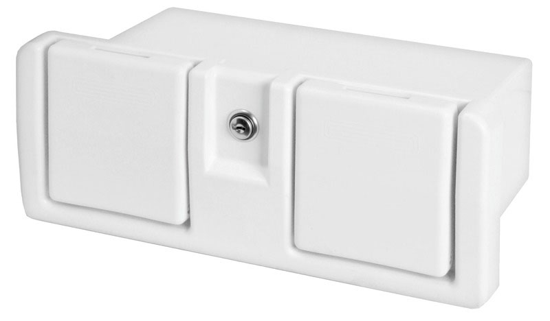 Upotettava lokero mukitelineellä 