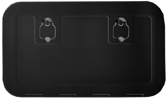 Huoltoluukku 600x350, musta asennus 530 x 280