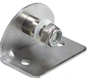 Kaasujousen kiinnike 8 mm, 90 astetta 