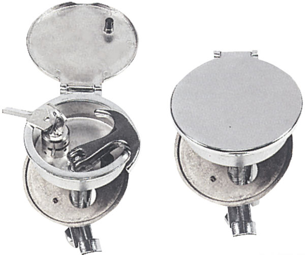 Luukunnostin lukittava halk 68mm krom/mess