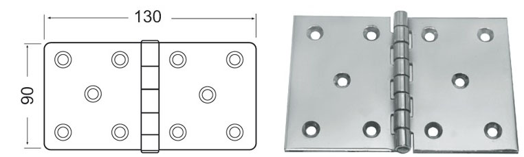 Sarana 130 x 90, RST, paksuus 2,5mm 