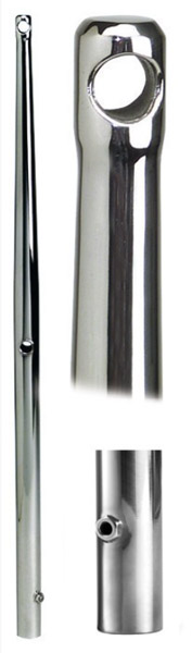 Kaidetolppa 25 x 1,5 mm, 62,5 cm 