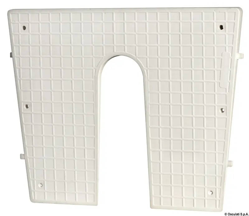 Stern protection plate white 420x340 mm 