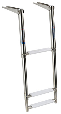 Uimaportaat tason päälle 3-ask AISI316, leveys 300mm