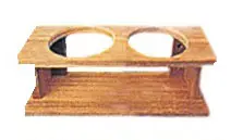 Teak glass holder 275x87x90 mm 