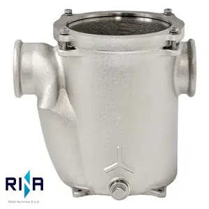 Vesisuodatin Maestrini Genova 3/4 läpinäkyvä kansi, pohjakiinnitys, messinki