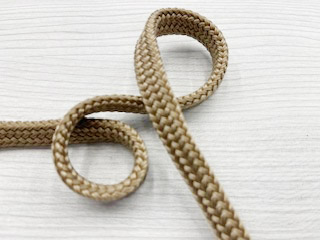 8-12mm Lupes Cover, litteä, Beige polyester, lepuuttajaköysi