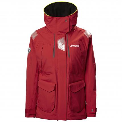 Musto BR2 Offshore-purjehdustakki, naiset, 8 punainen