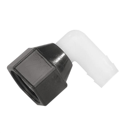 Painevesipumpun letkuliitos 90 astetta, 13 mm 1/2 kierre
