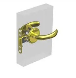 Southco ovenlukko kahvalla, messinki oikea