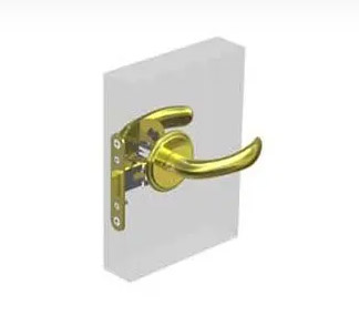 Southco ovenlukko kahvalla, messinki vasen