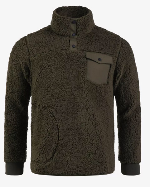 Pelle-Sherpa Fleece, khaki green, XXL 