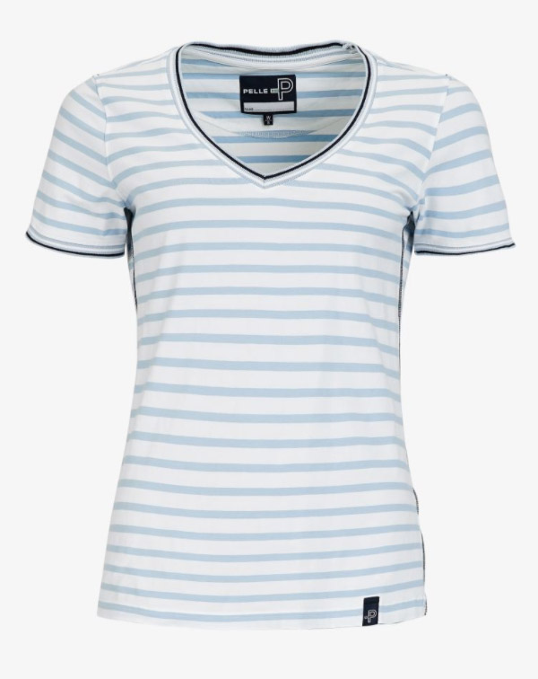 Pelle T-paita Classic, valk/sin., S 