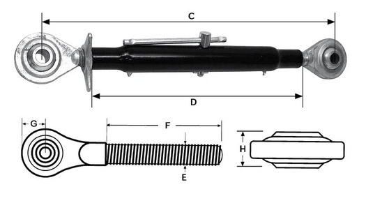 Työntövarsi t0064 