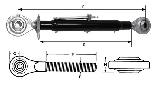 Työntövarsi t0069 