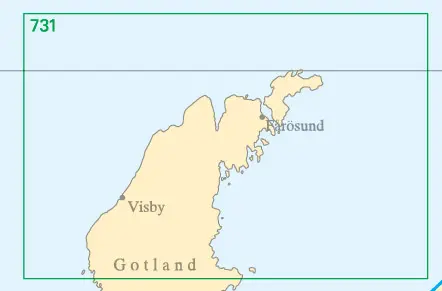 Skärgårdskort 731, Gotland, North 