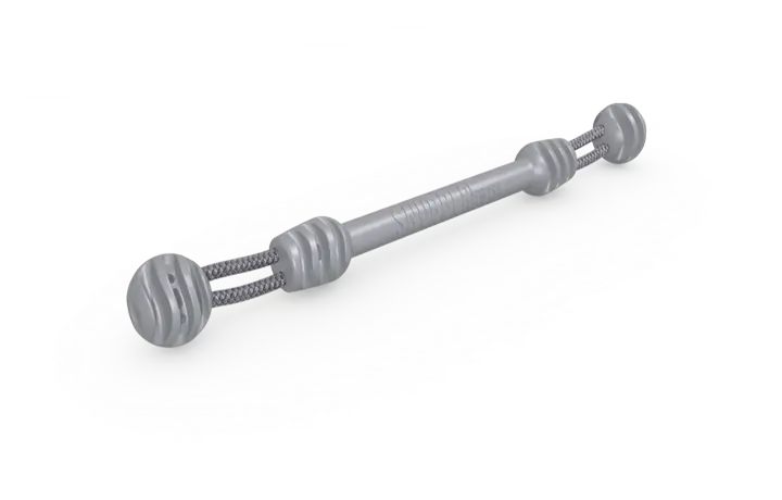 Kiinnitysjoustin 2kpl Snubber Twist, harmaa 