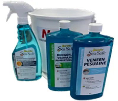 Pesusetti StarBrite, sis. veneen pesuaine, rungon pesuaine, lian irroittaja ja ämpäri