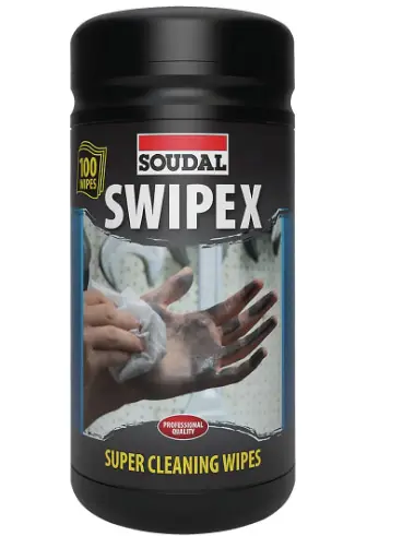 SWIPEX PUHDISTUSLIINAPURKKI 100 KPL