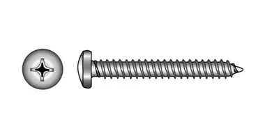 Kupukantaruuvi DIN7981, AISI316