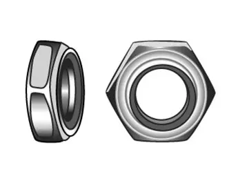 Lukkomutteri Nyloc DIN985, AISI316