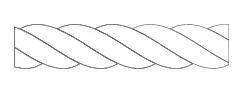 Kiinnitysköysi Lupes Twist, 3-lyöty