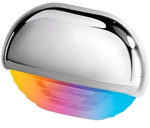 Askelmavalo Apelo LED RGB, kromattu