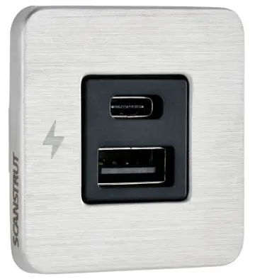 TILE USB-A / USB-C LATURI 12/24V