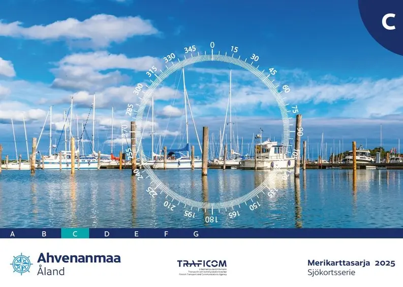 2025 Merikarttasarja C Ahvenanmaa, 46 x 34 cm
