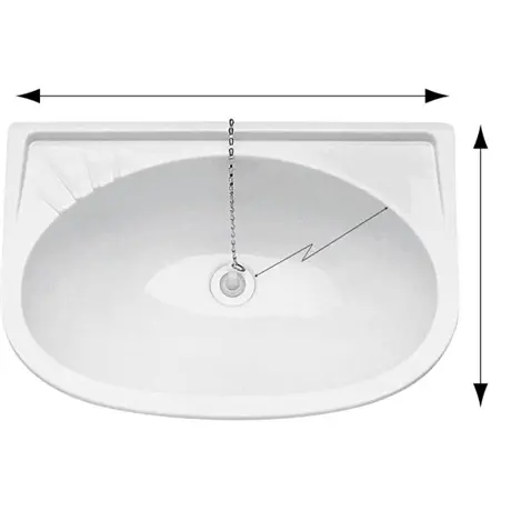 Pesuallas, valkoinen muovi