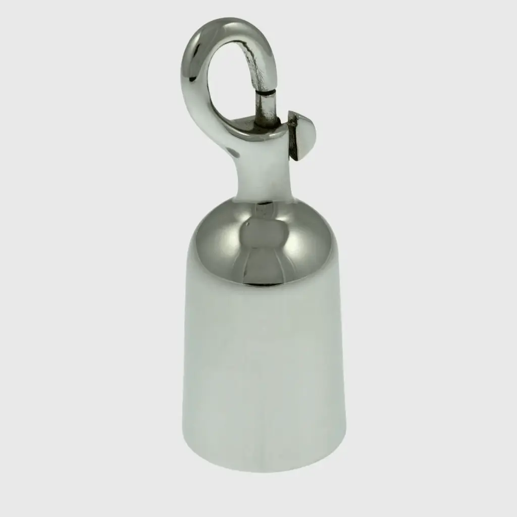 Köyden pääte karbiinihaalla (36mm), kromattu (matta)