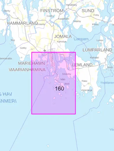 Satamakartta 160, Maarianhamina