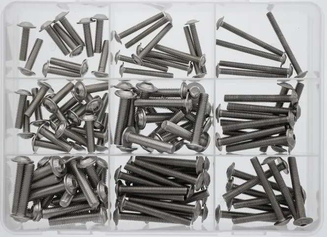 Koneruuvilajitelma, AISI316, ISO7380 kuusiokolo